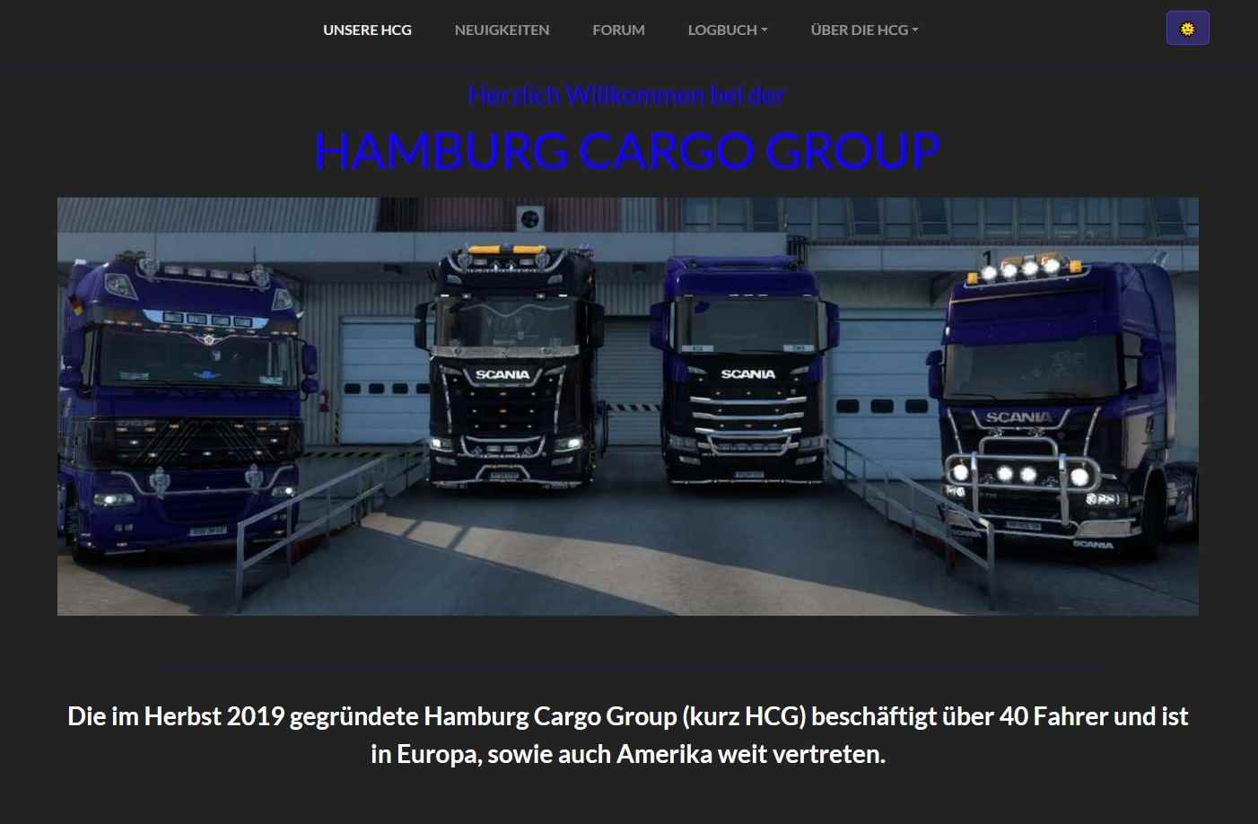 Webseite der HCG